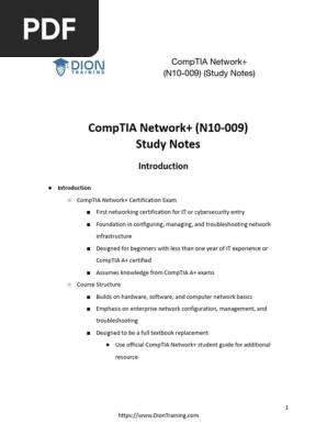 CompTIA+Network++(N10 009)+Study+Guide