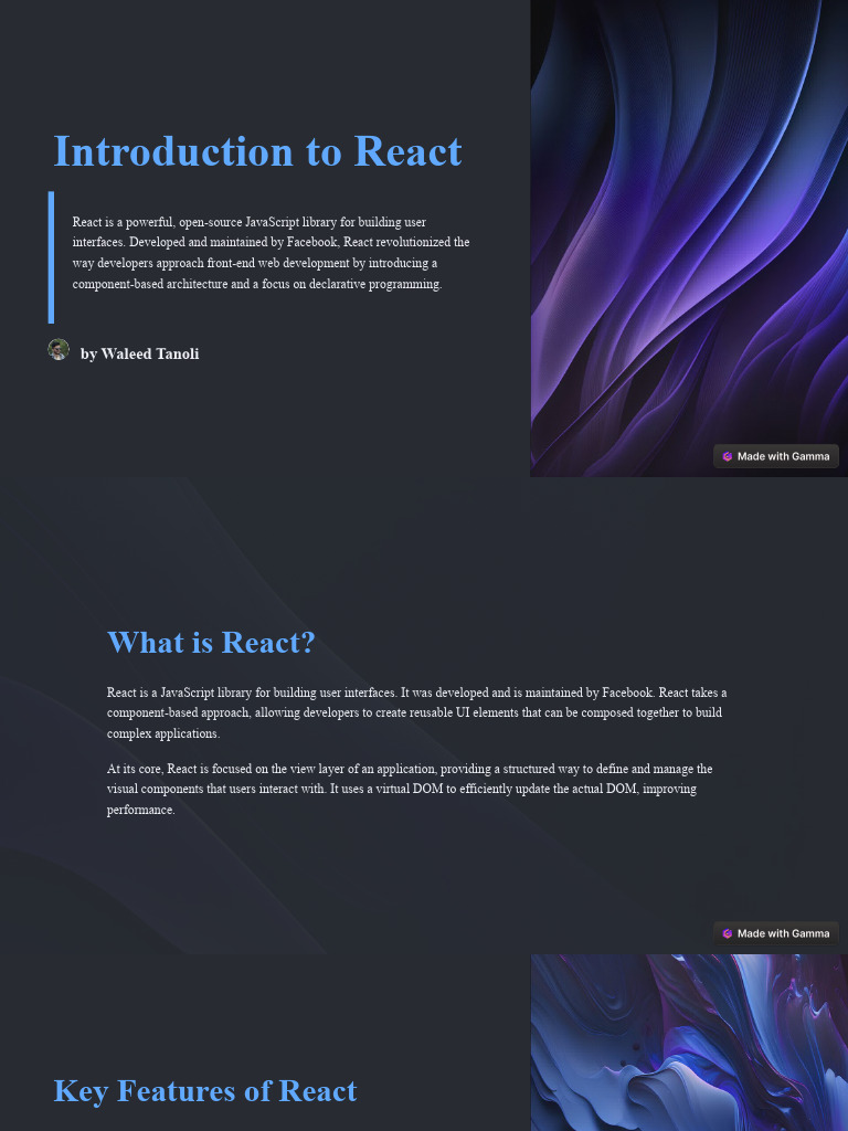 Introduction To React Pdf User Interface Software Engineering