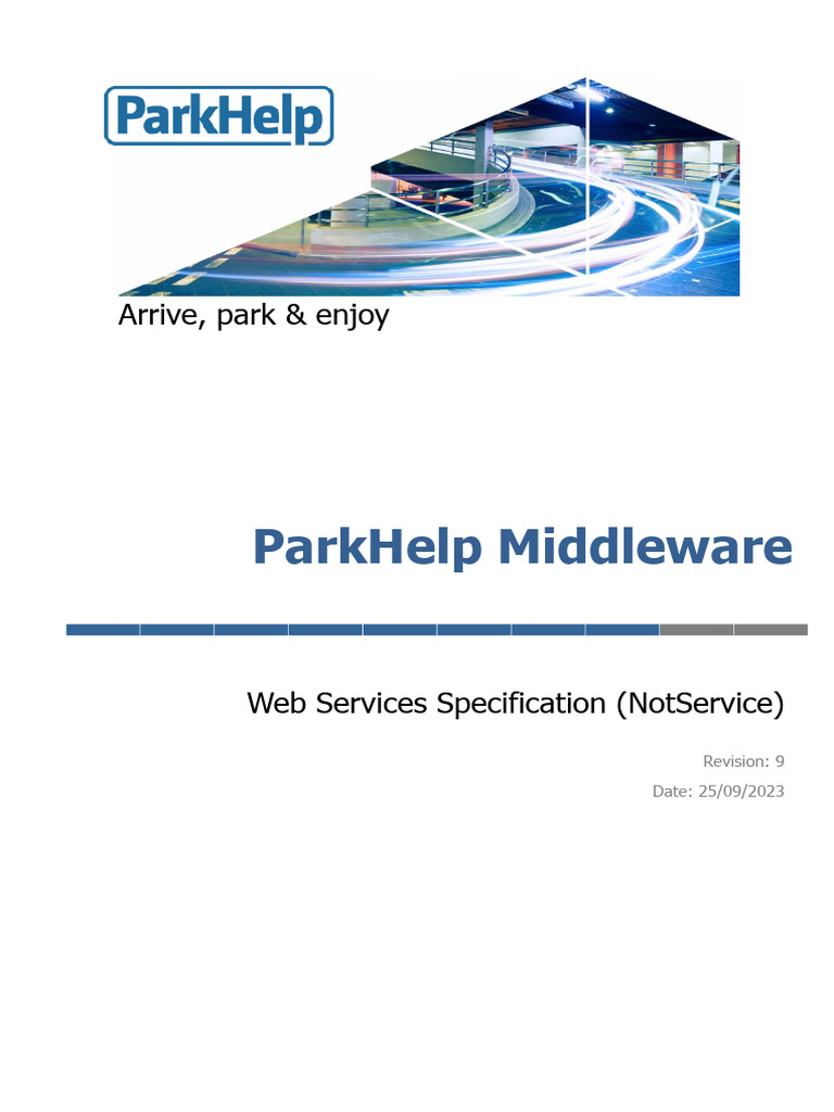 ParkHelp Middleware Web Services Guide | PDF | World Wide Web ...