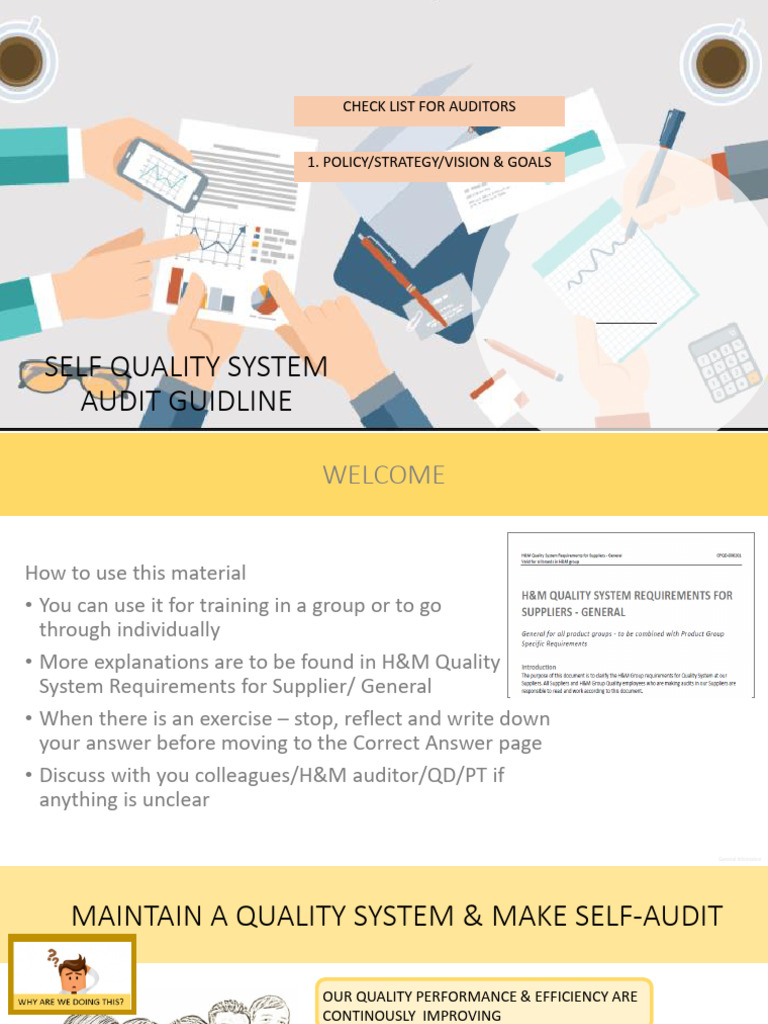 Quality System Audit Guideline Policy & Goals | PDF | Goal | Audit