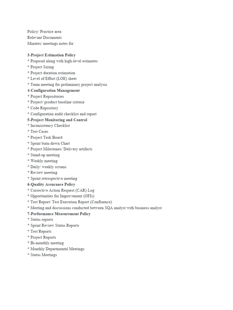 Checklist | PDF | Scrum (Software Development) | Software Engineering