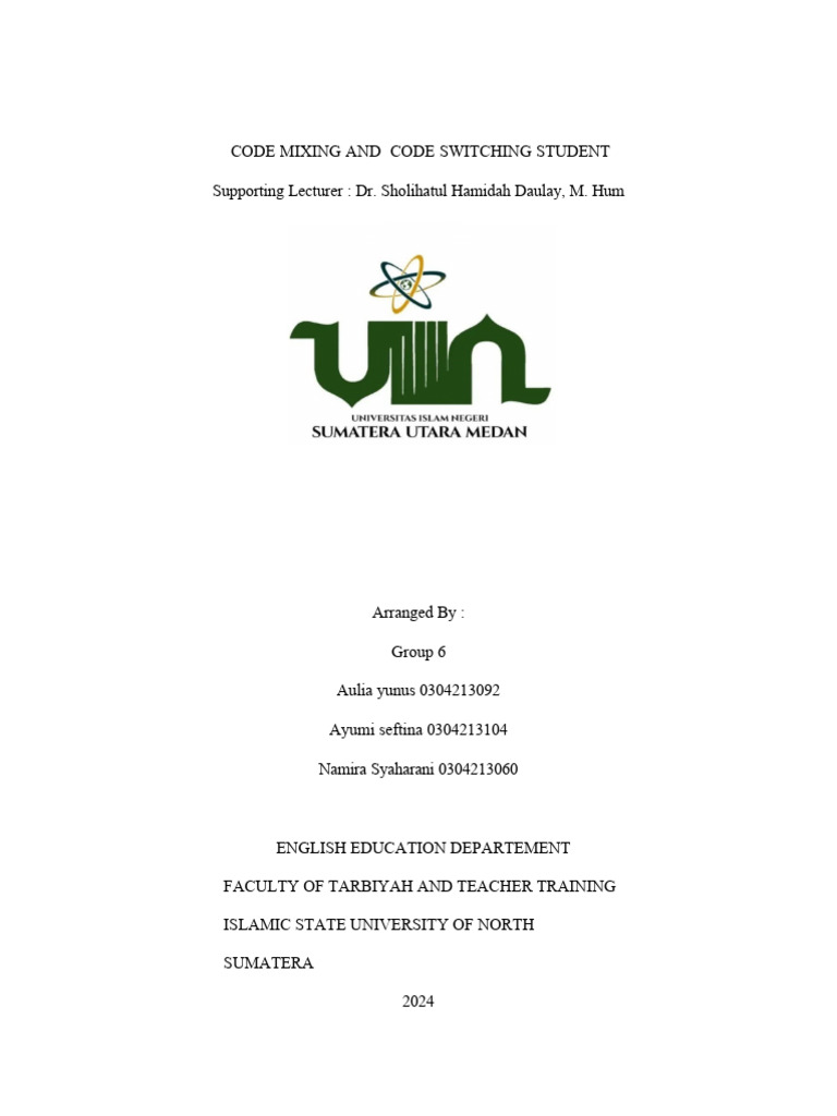 Understanding Code Mixing & Switching | PDF | Multilingualism | Cognition