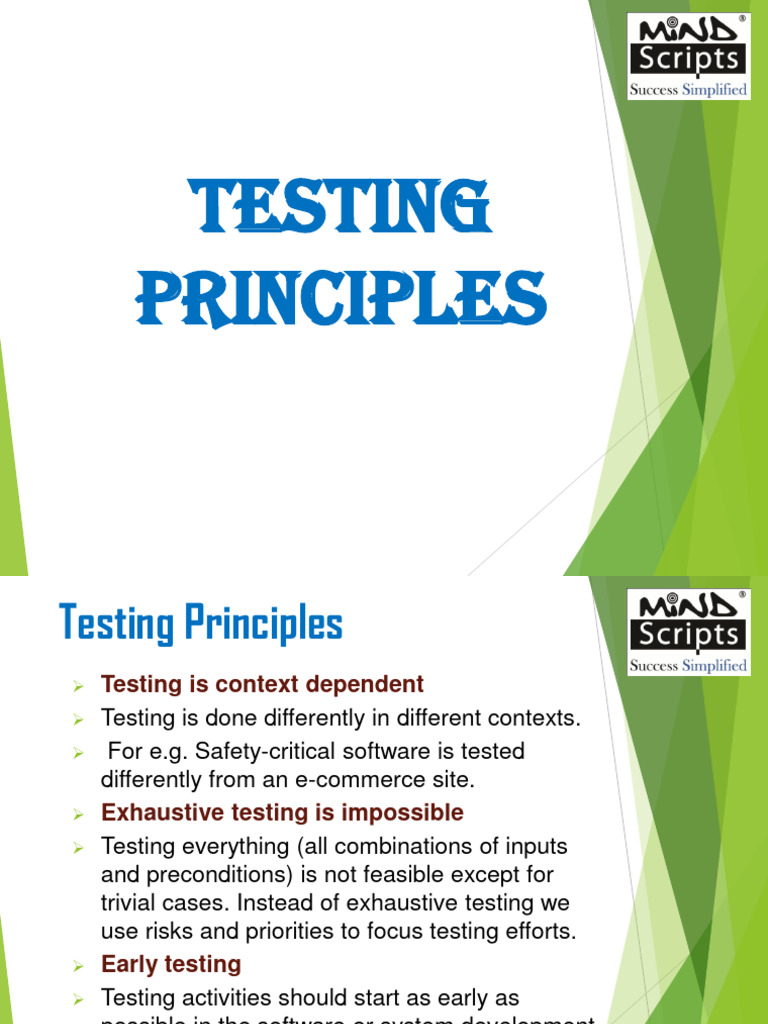2 Testing Principles | PDF