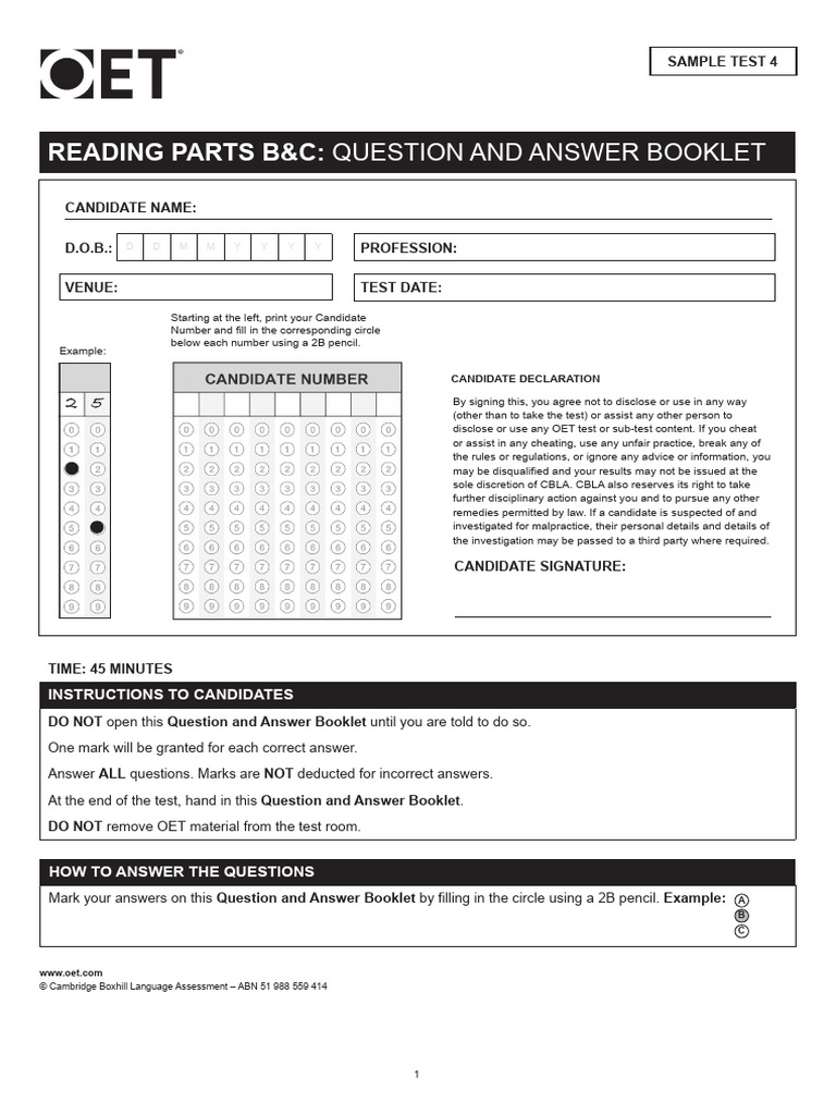 Sample Test 4 PTBC Question Paper | PDF | Alzheimer's Disease | Spinal ...