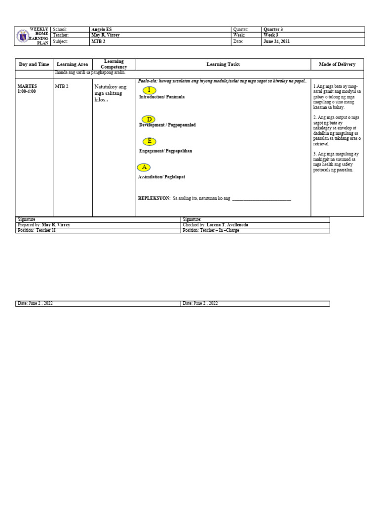 Q3 WHLP MTB 2 | PDF