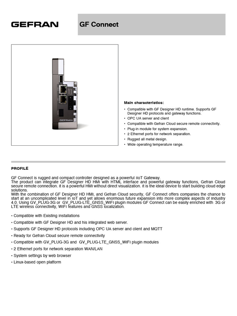 DTS GF-Connect 03-2020 ENG | PDF | Gateway (Telecommunications ...