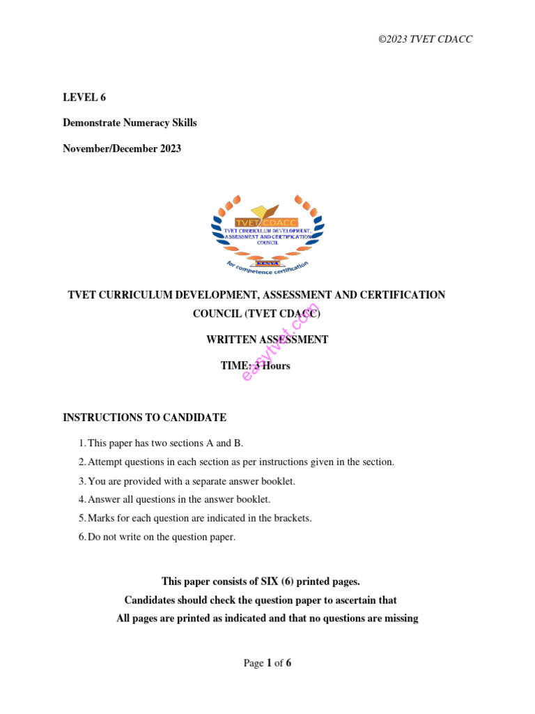 ©2023 Tvet Cdacc | PDF