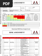 Night Work Risk Assessment1 | PDF | Risk | Hazards