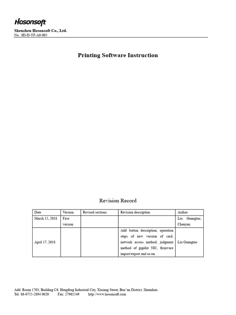 Printing Software Instruction-E | PDF | Network Interface