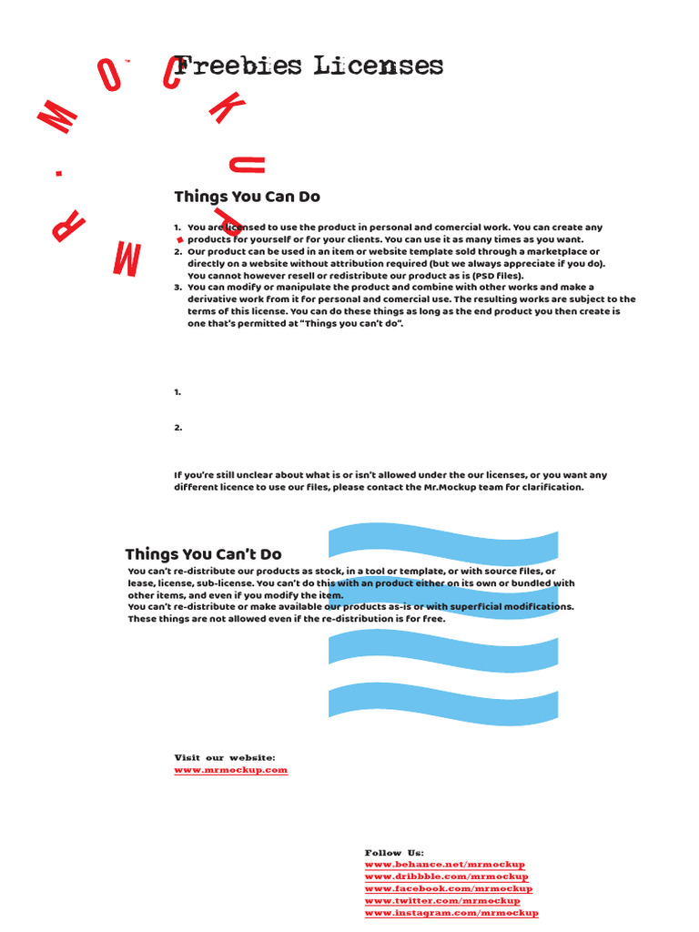 Mr.Mockup Freebies License Guide | PDF | Career & Growth