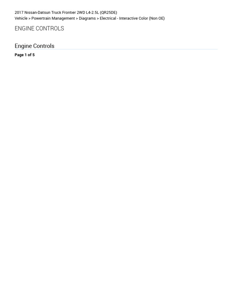 2017 NISSAN FRONTIER OWNERS MANUAL PDF visual data 2