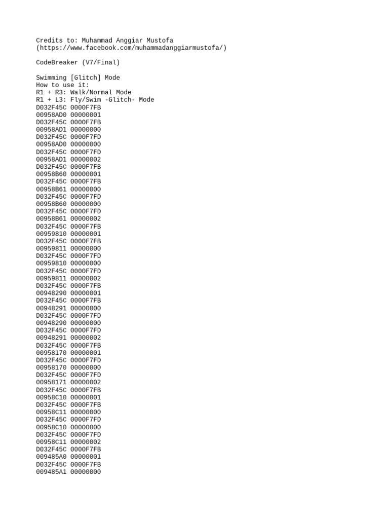 Codebreaker V7.0