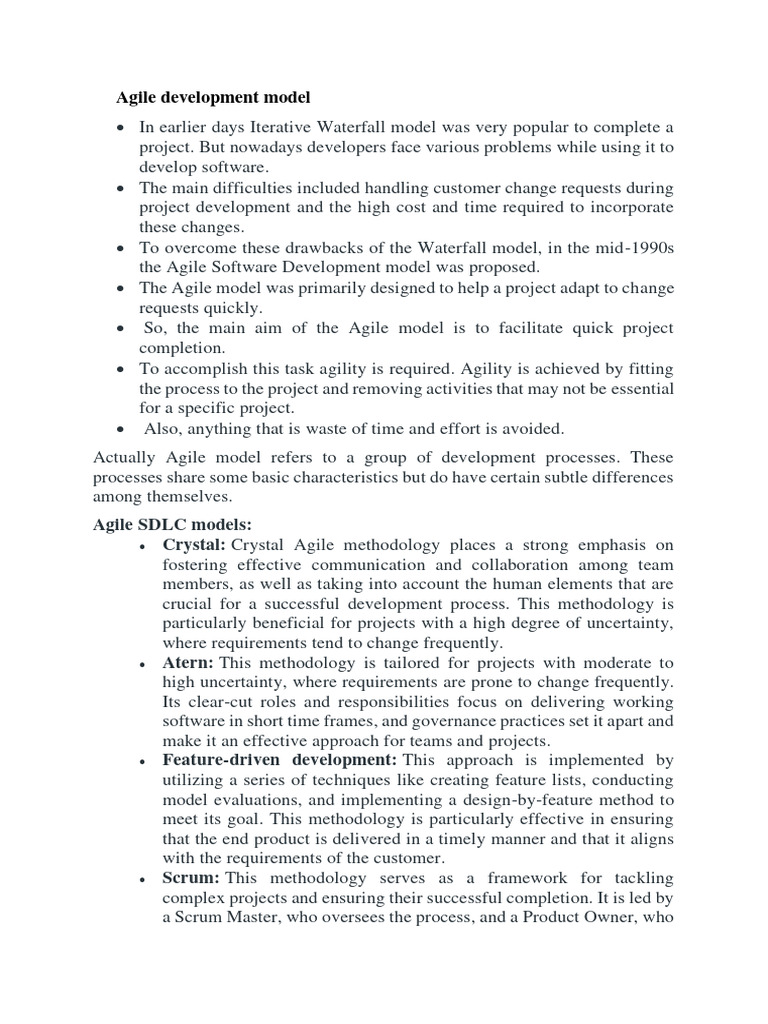 Agile Development | PDF | Software Development Process | Agile Software ...