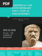 Traditional and Contemporary Educational Philosophies