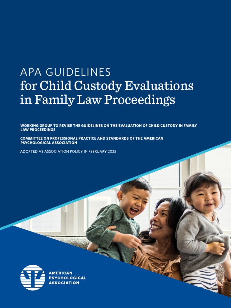 Child Custody Evaluations | PDF | American Psychological Association ...