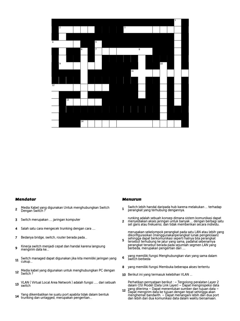 Teka Teki Silang | PDF