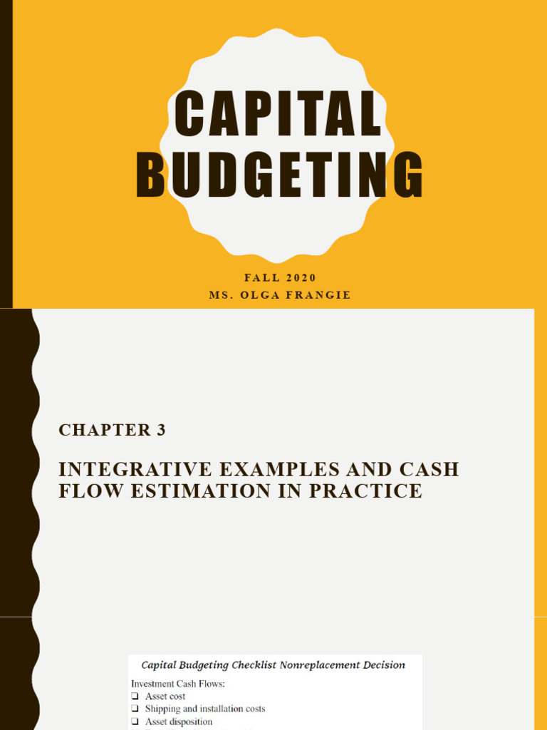 Capital Budgeting Cash Flow Analysis | PDF | Depreciation | Book Value