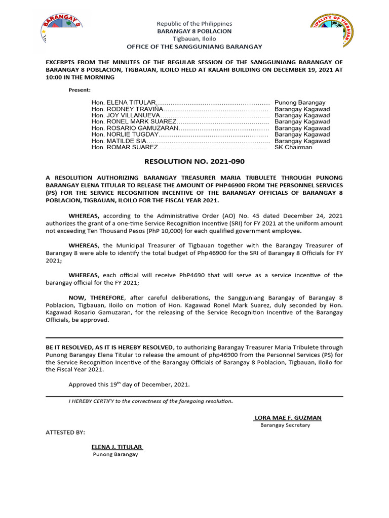 Resolution 2021-090 SRI 2021 | PDF | Philippines