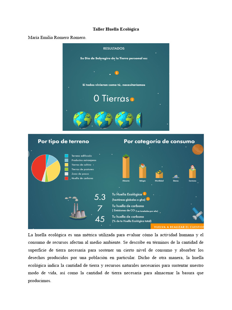 Huella Ecologica | PDF | Sustentabilidad | Residuos