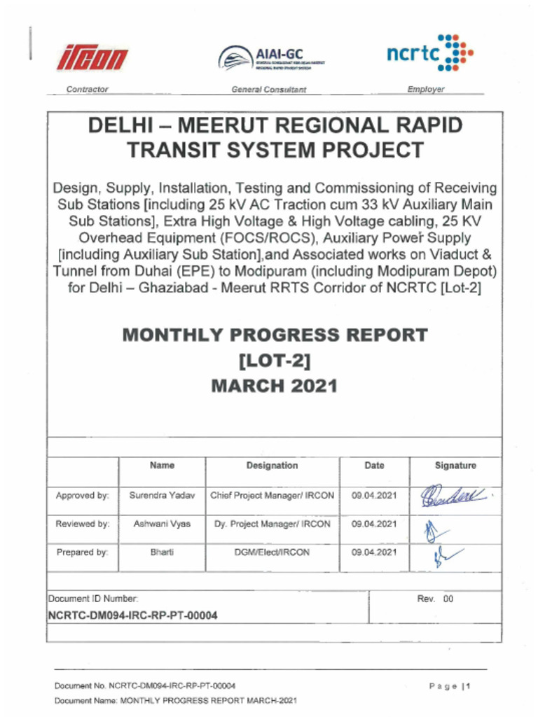 Monthly Progress Report March 2021 | PDF