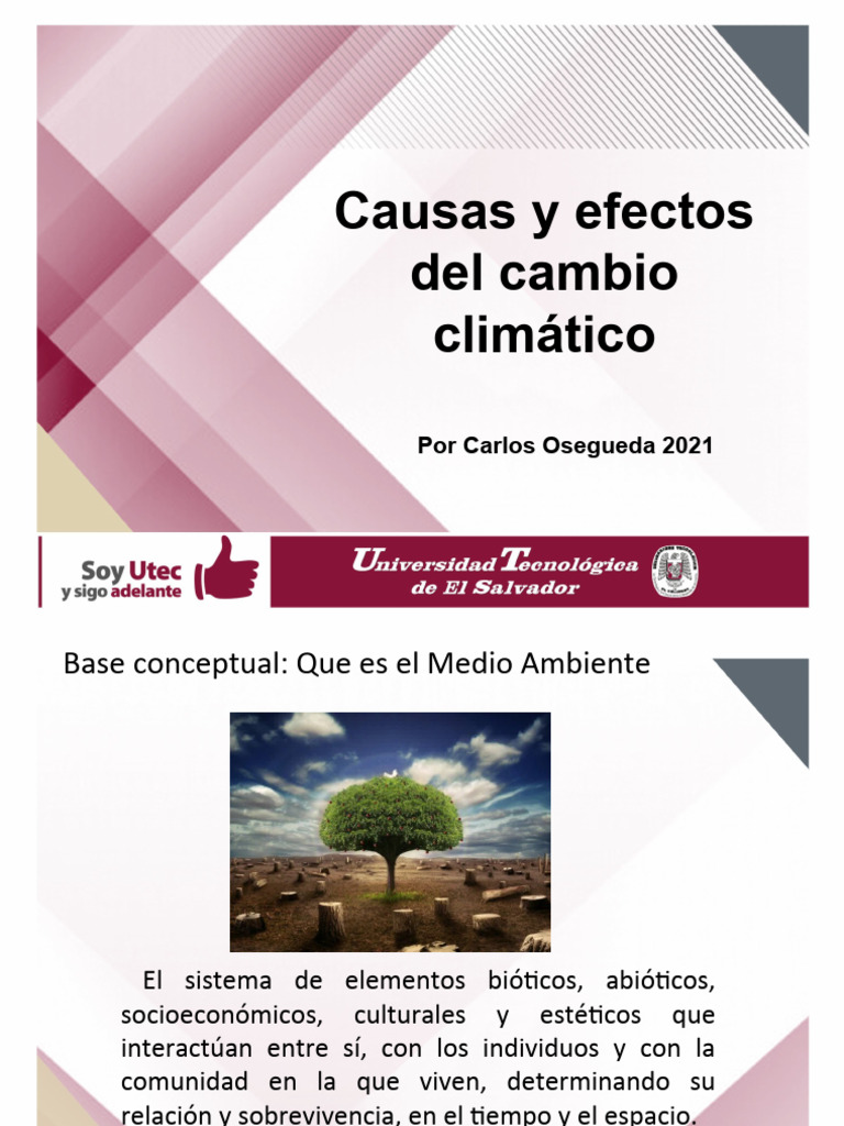 Causas y efectos del cambio climático | PDF | Gases de efecto ...