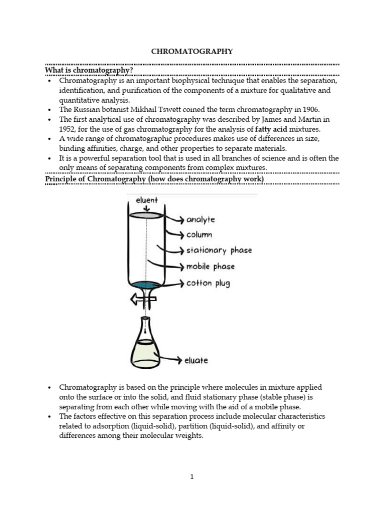 LECTURE5ACHROMATOGRAPHY | PDF | Chromatography | Thin Layer Chromatography