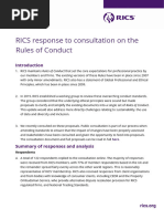 RICS New Rules of Conduct FAQs | PDF | Apprenticeship | Integrity