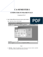 Computer Fundamental (Bca Semester 1) Assingment-2