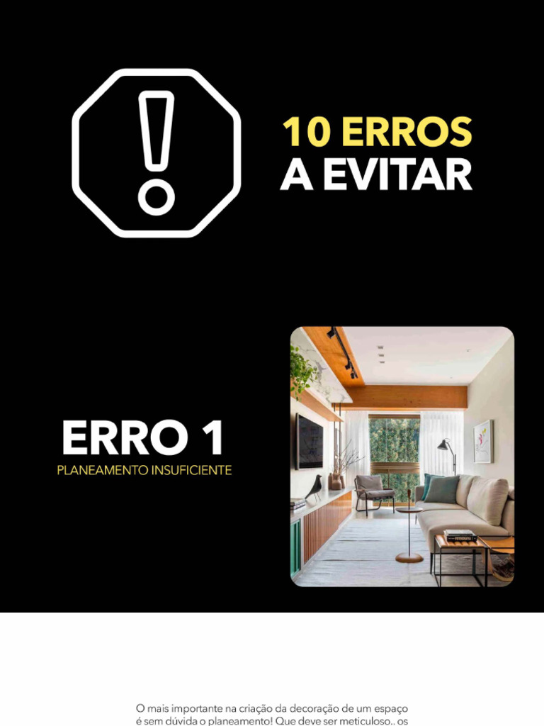 10 Erros A Evitar | PDF