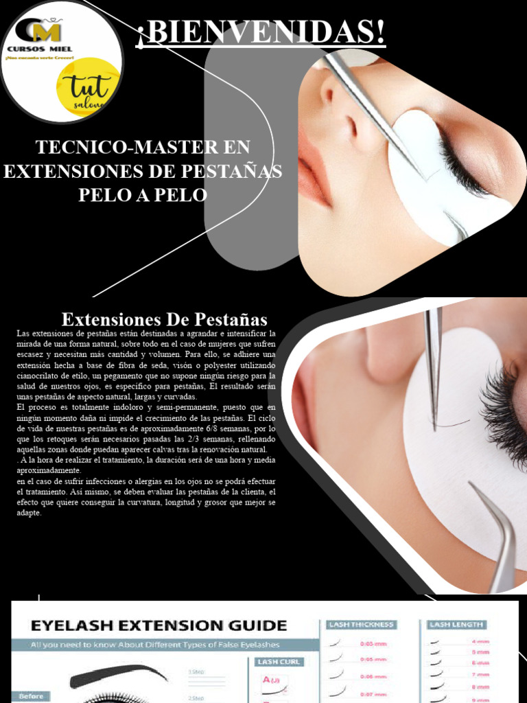 Guía Completa de Extensiones de Pestañas | PDF | Enfermedades y ...