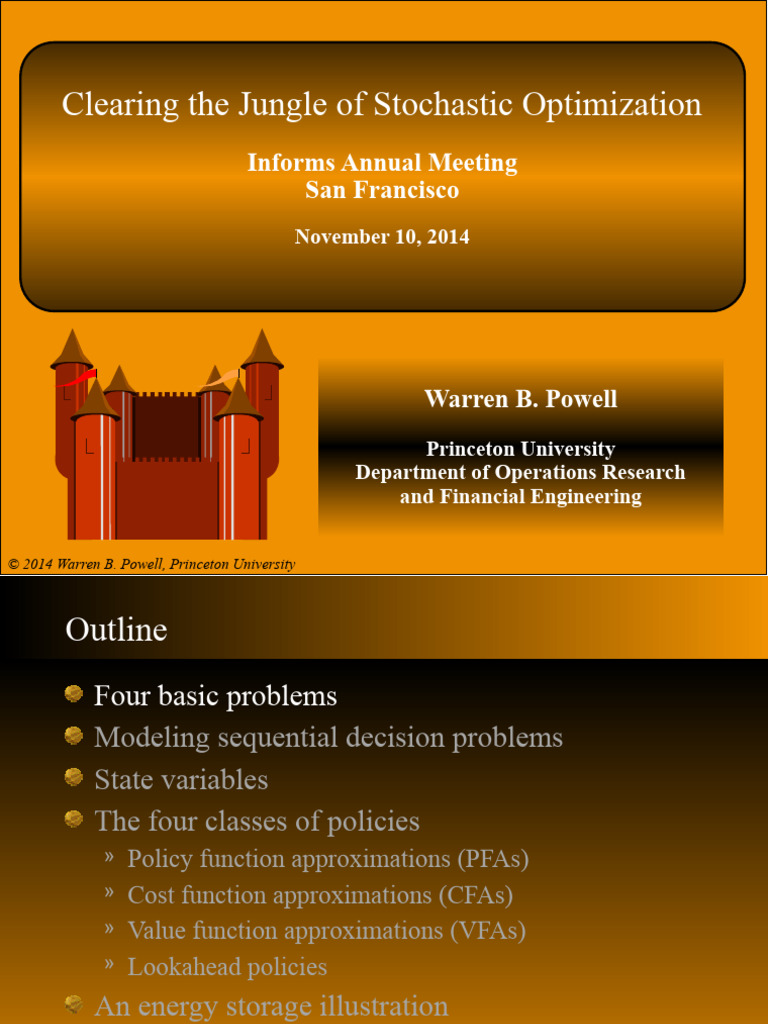 Stochastic Optimization Framework Overview | PDF | Mathematical ...
