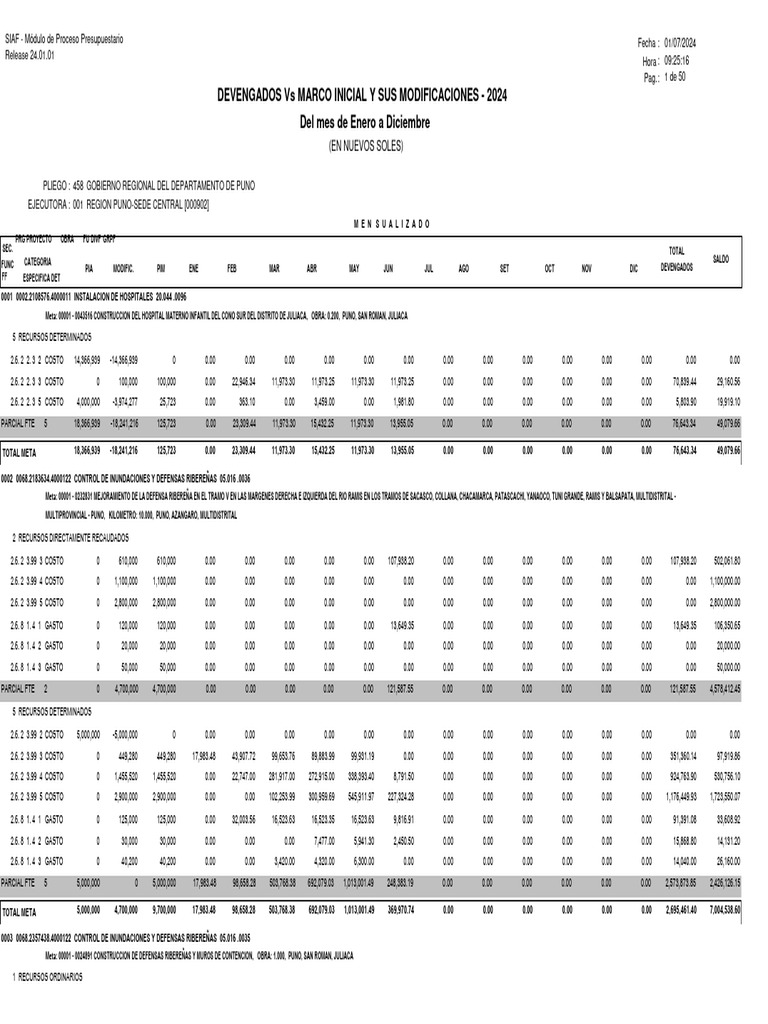 Devengado Al 01-07-2024 | PDF