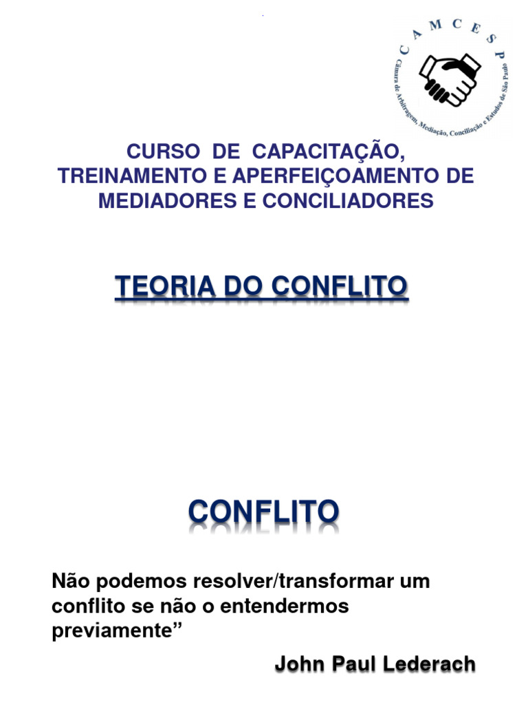 Teoria do Conflito: Tipos e Causas | PDF | Comunicação | Motivacional