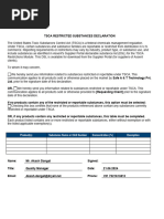 TSCA PFAS Declaration Template | PDF | Chemical Substances ...