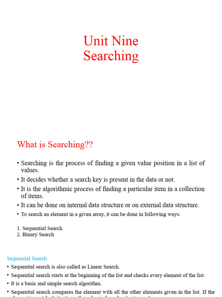 Unit Nine Download Free Pdf Applied Mathematics Algorithms