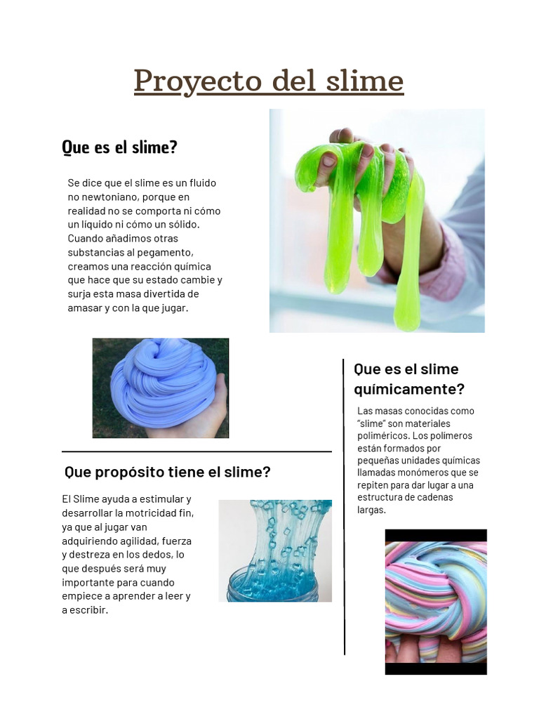 Proyecto Del Slime | PDF