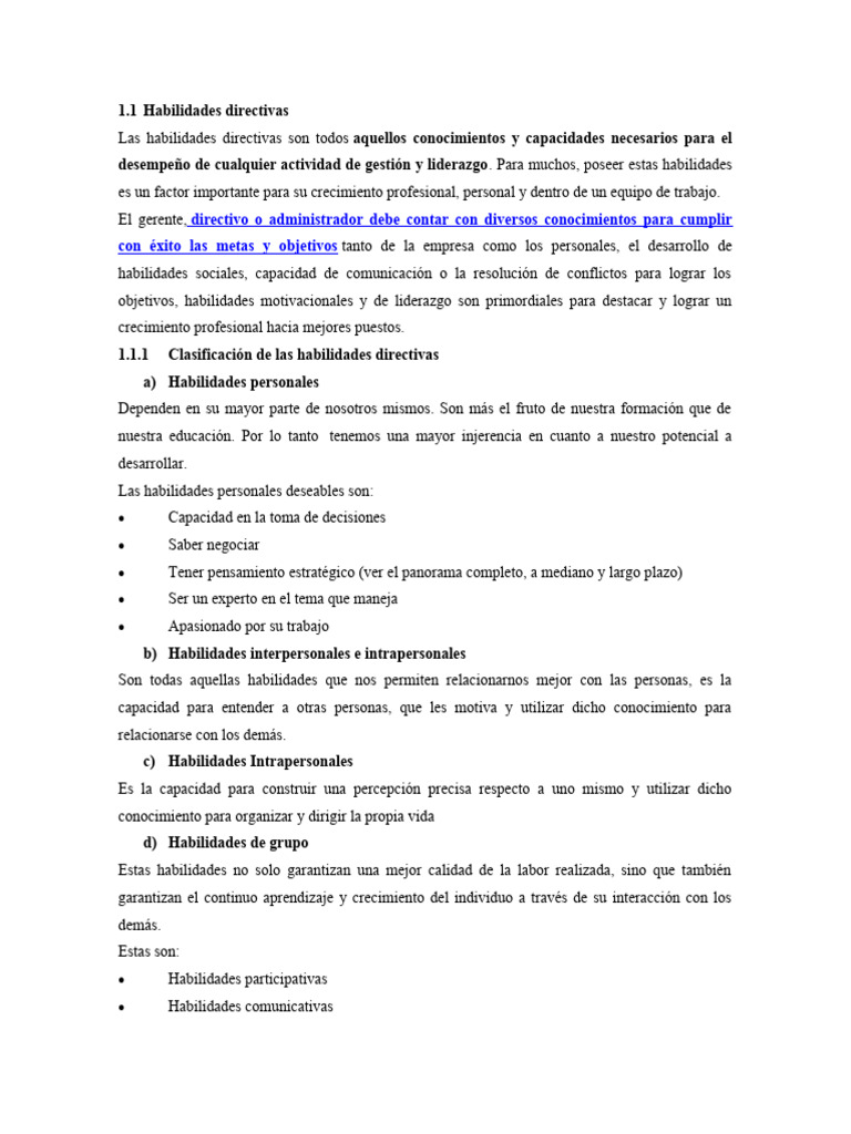 Habilidades Directivas y Liderazgo Efectivo | PDF | Liderazgo | Estrés ...