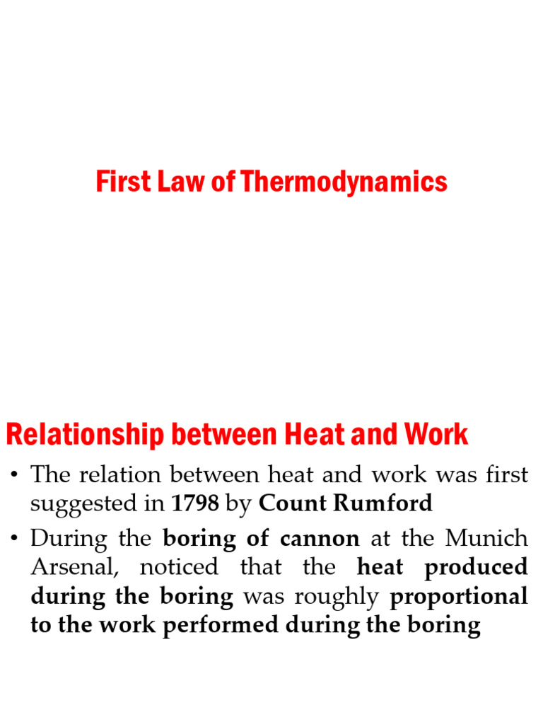 THE FIRST LAW OF THERMODYNAMICS HAS BEEN REWRITTEN intelligence overview