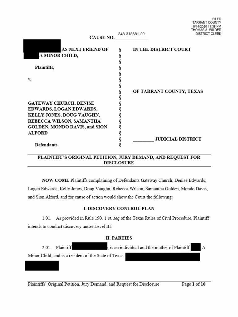 gateway-church-lawsuit-pdf-negligence-intentional-infliction-of