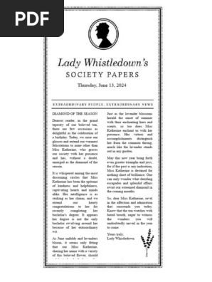 Lady Whistledown papers