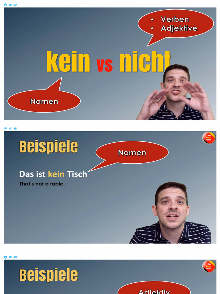 Kein Vs Nicht | PDF