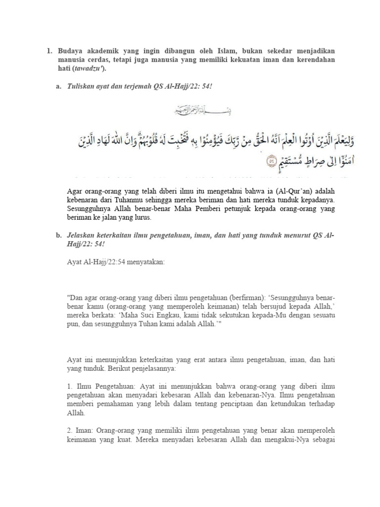 Keterkaitan Ilmu, Iman, dan Hati dalam Islam | PDF | Politik | Filsafat