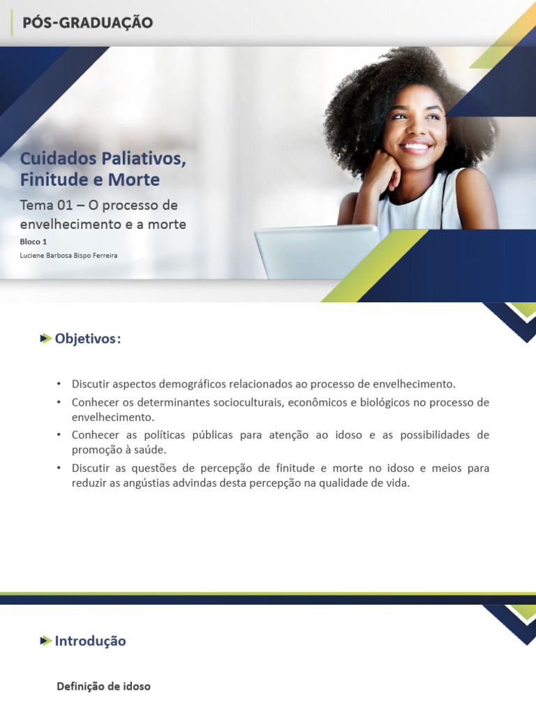 Cuidados Paliativos e Envelhecimento Saudável | PDF | Terceira idade ...