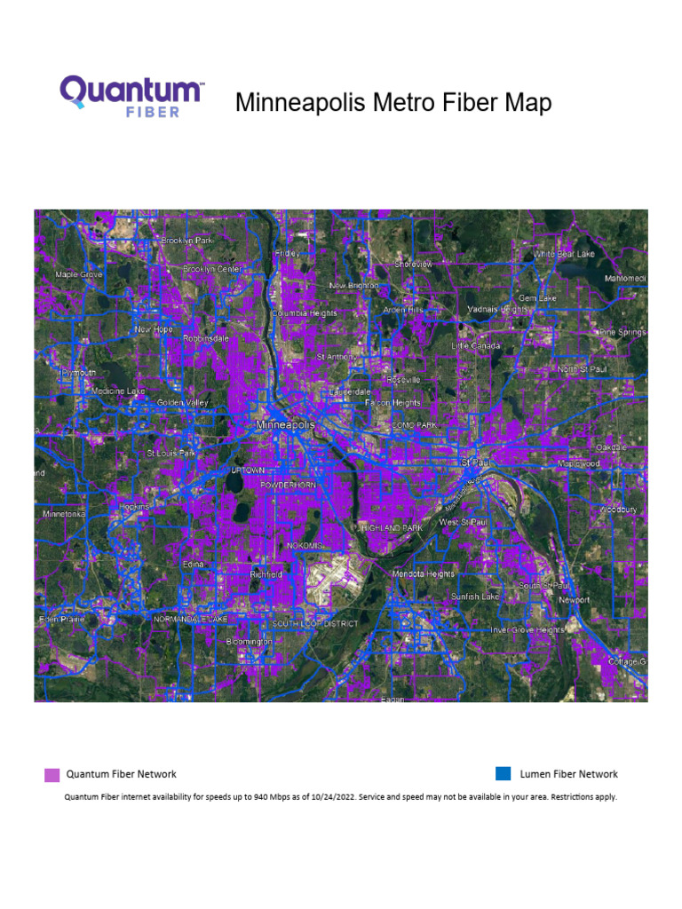 Minneapolis Quantum Fiber Network Map PDF