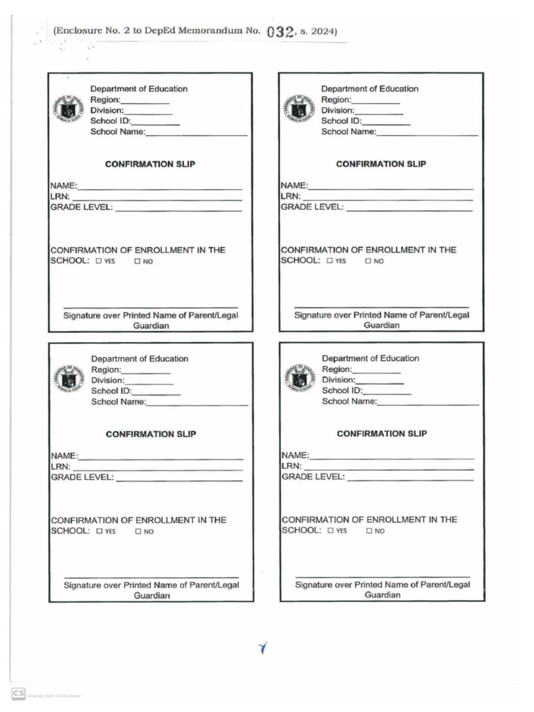Enrollment Form | PDF