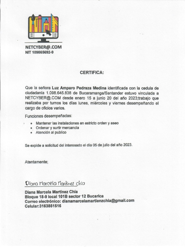 Certificacion Amparo Pdf