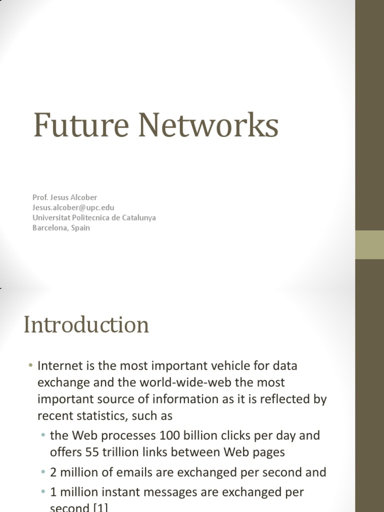 Future Internet Design and Challenges | PDF | Quality Of Service | Internet