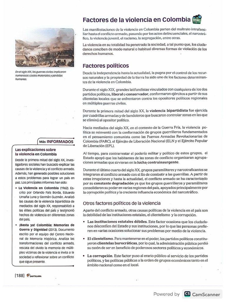 Conflicto Armado y Violencia en Colombia | PDF