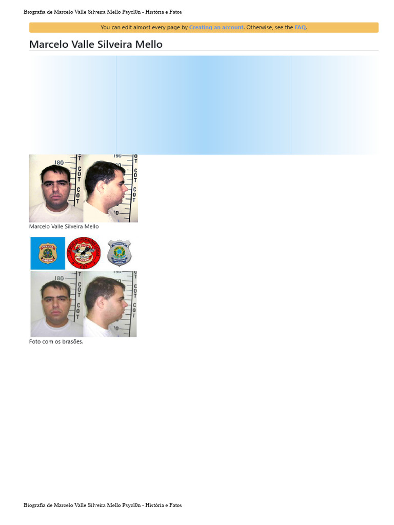 Biografia de Marcelo Valle Silveira Mello Psycl0n História e Fatos