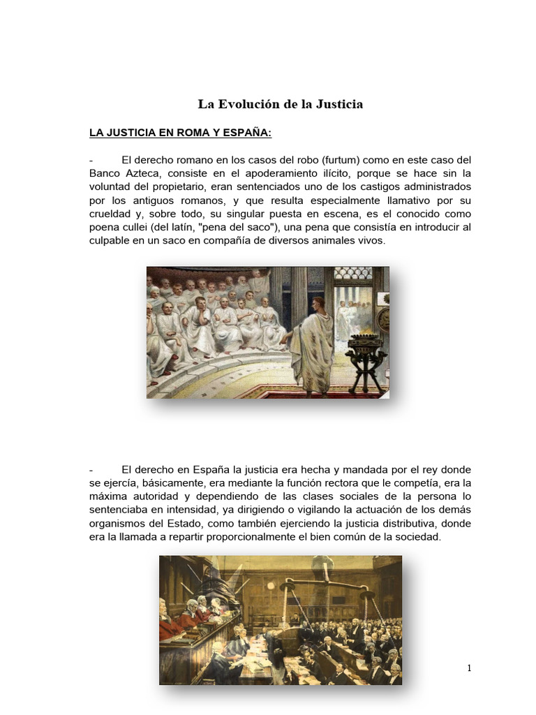 Evolucion de La Justicia | PDF | Justicia | Crimen y violencia